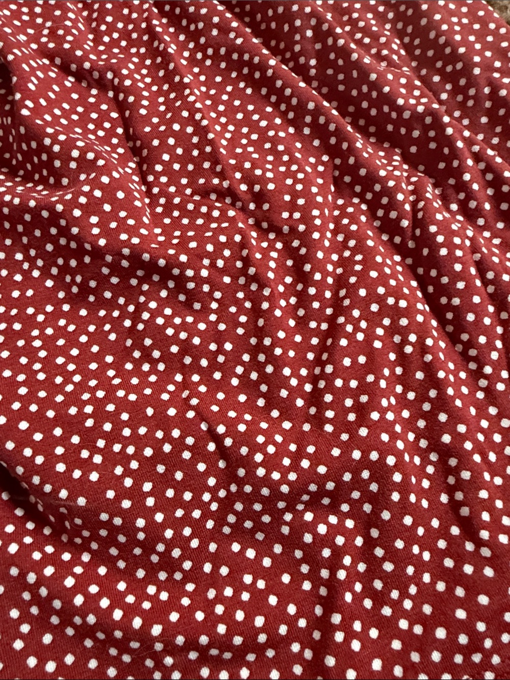 Old Navy Rust-Red Polka Dot Wide-Leg Jumpsuit - Picture 4 of 4